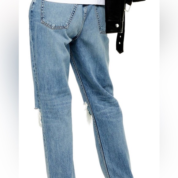 High Waisted Ripped Dad Jeans - Picture 2 of 5